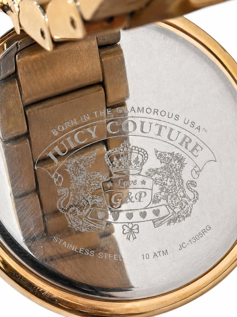 Juicy Couture Gold-Tone Women's Watch – Crown Logo Bracelet Fashion Quartz Watch - Picture 4 of 5